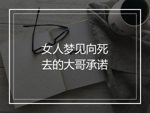 女人梦见向死去的大哥承诺