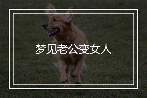 梦见老公变女人