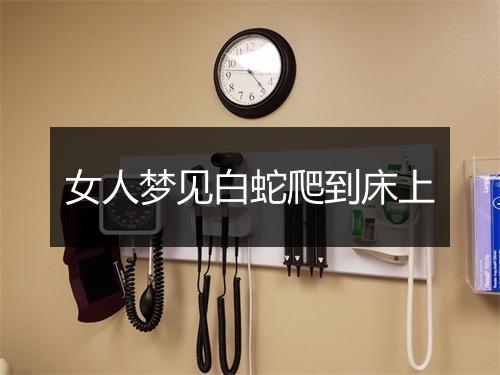 女人梦见白蛇爬到床上