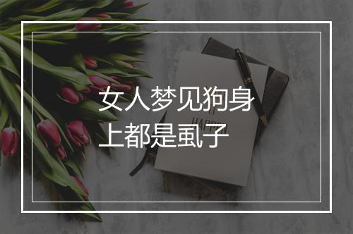 女人梦见狗身上都是虱子