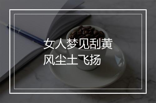 女人梦见刮黄风尘土飞扬