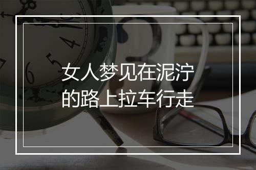 女人梦见在泥泞的路上拉车行走