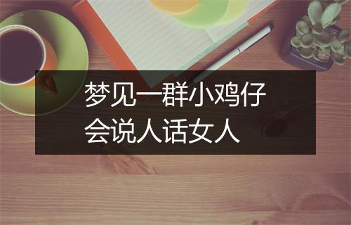 梦见一群小鸡仔会说人话女人