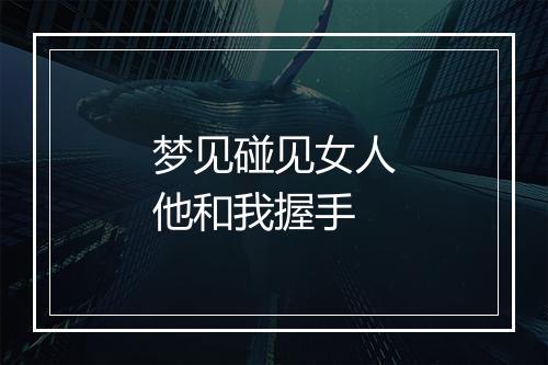 梦见碰见女人他和我握手