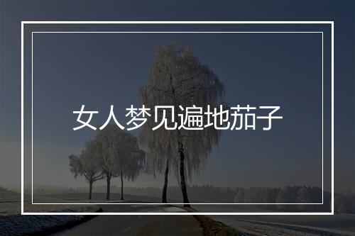 女人梦见遍地茄子