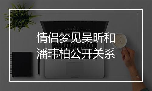 情侣梦见吴昕和潘玮柏公开关系