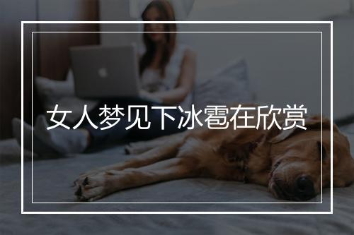 女人梦见下冰雹在欣赏