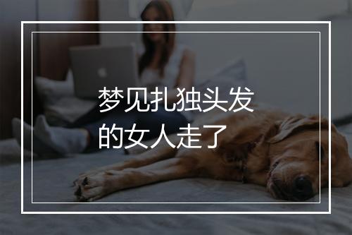 梦见扎独头发的女人走了