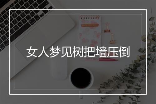 女人梦见树把墙压倒