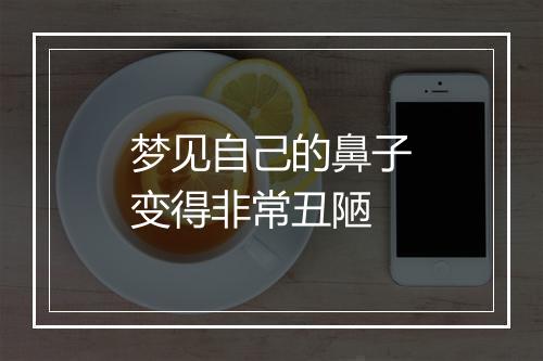 梦见自己的鼻子变得非常丑陋