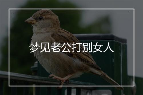 梦见老公打别女人