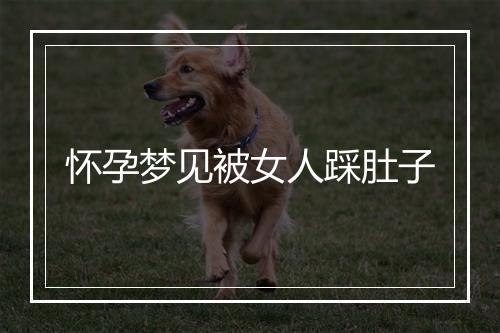 怀孕梦见被女人踩肚子