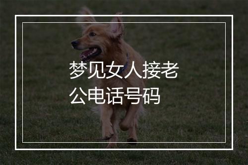 梦见女人接老公电话号码