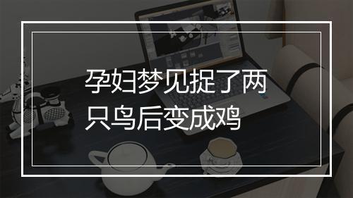 孕妇梦见捉了两只鸟后变成鸡