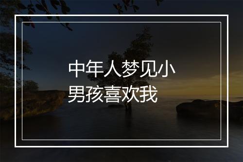 中年人梦见小男孩喜欢我