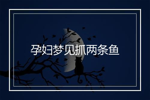 孕妇梦见抓两条鱼