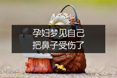 孕妇梦见自己把鼻子受伤了