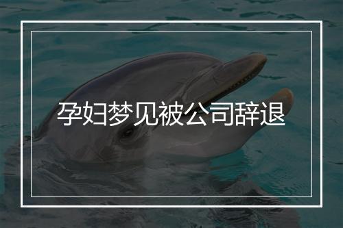 孕妇梦见被公司辞退