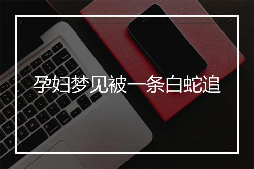 孕妇梦见被一条白蛇追