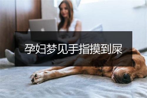 孕妇梦见手指摸到屎