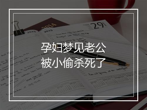 孕妇梦见老公被小偷杀死了