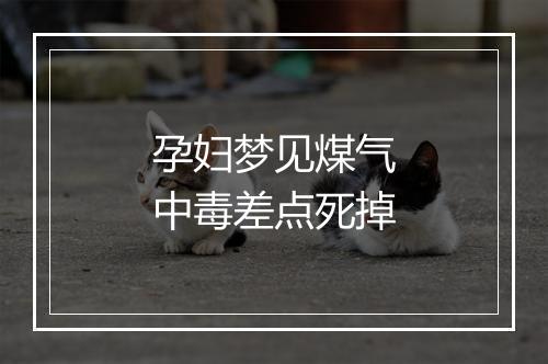 孕妇梦见煤气中毒差点死掉