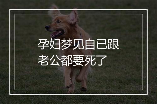 孕妇梦见自已跟老公都要死了