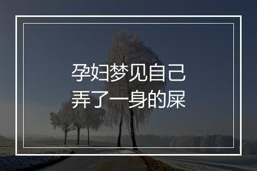 孕妇梦见自己弄了一身的屎