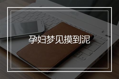 孕妇梦见摸到泥