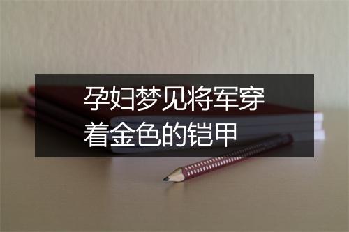 孕妇梦见将军穿着金色的铠甲