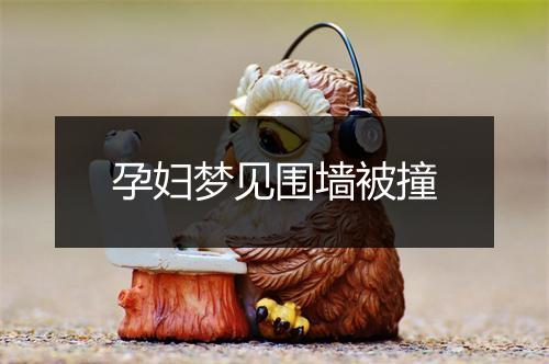 孕妇梦见围墙被撞