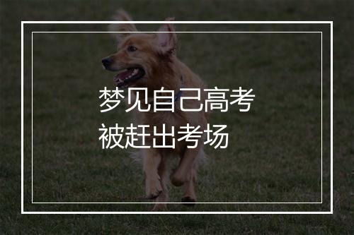 梦见自己高考被赶出考场