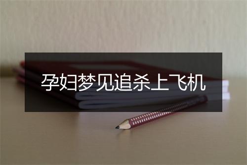 孕妇梦见追杀上飞机