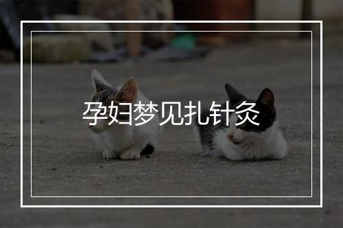 孕妇梦见扎针灸