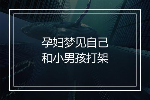 孕妇梦见自己和小男孩打架