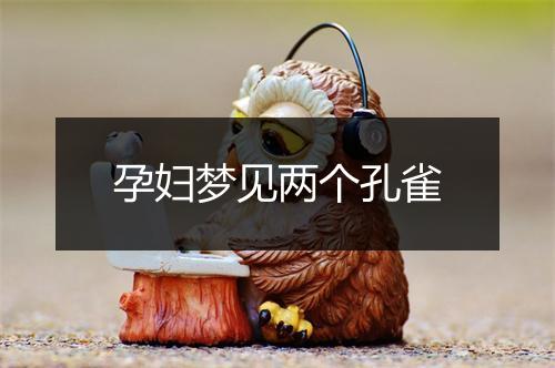 孕妇梦见两个孔雀