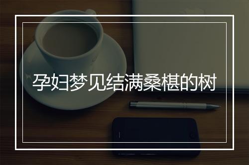 孕妇梦见结满桑椹的树