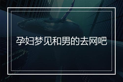 孕妇梦见和男的去网吧