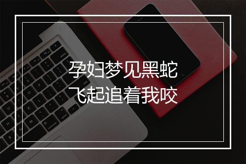 孕妇梦见黑蛇飞起追着我咬