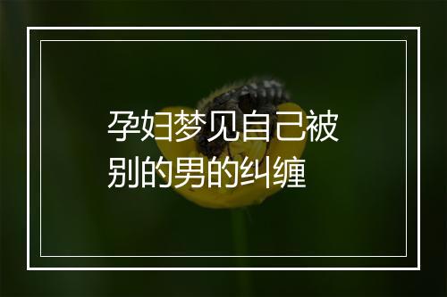 孕妇梦见自己被别的男的纠缠