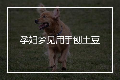 孕妇梦见用手刨土豆