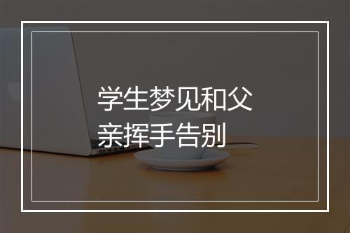 学生梦见和父亲挥手告别