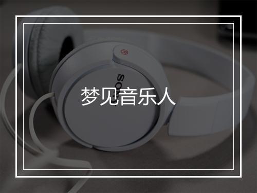 梦见音乐人