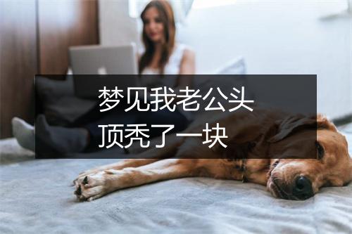 梦见我老公头顶秃了一块