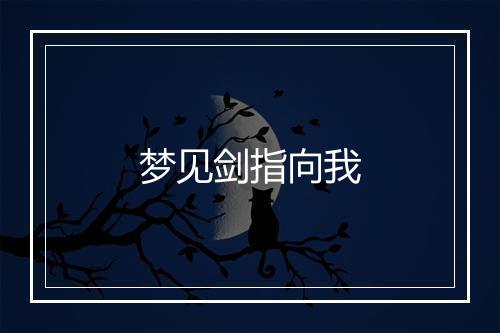 梦见剑指向我