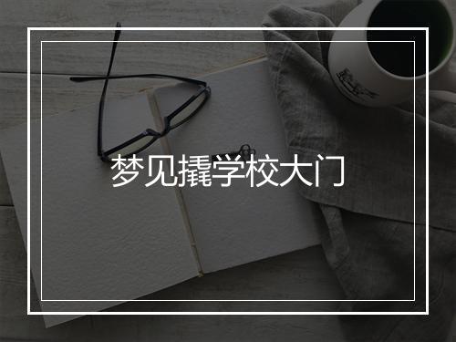 梦见撬学校大门