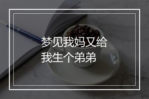 梦见我妈又给我生个弟弟