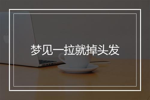 梦见一拉就掉头发