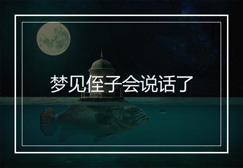 梦见侄子会说话了