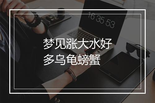 梦见涨大水好多乌龟螃蟹